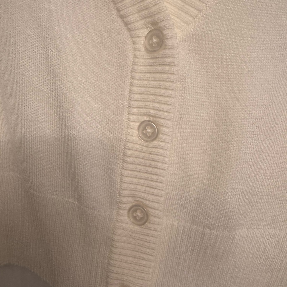 Modcloth Ivory Button-Up Cardigan - Picture 3 of 3